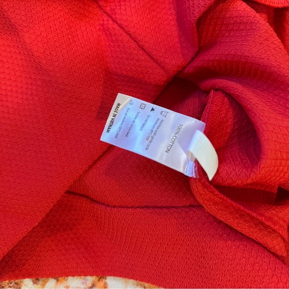 Smockingbird Girls Holiday Dress | Size 7 | Red Candy Cane Embroidered Collar - Picture 3 of 3